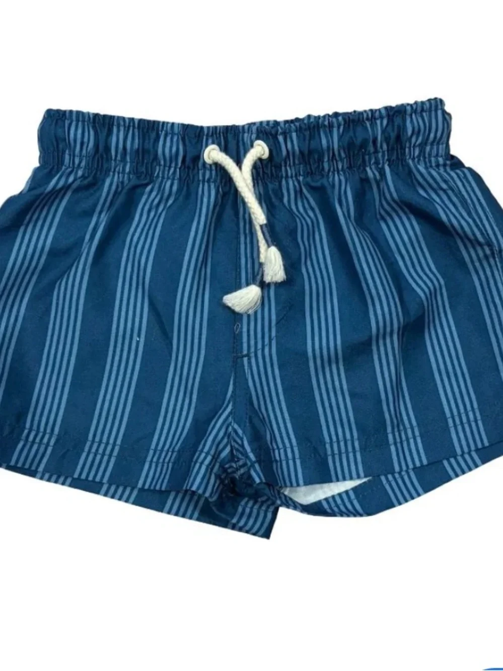 Zara Blue Striped Kids Swim Shorts Sz 3 years